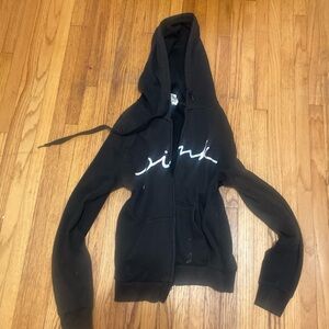 Black Hoodie with White Script